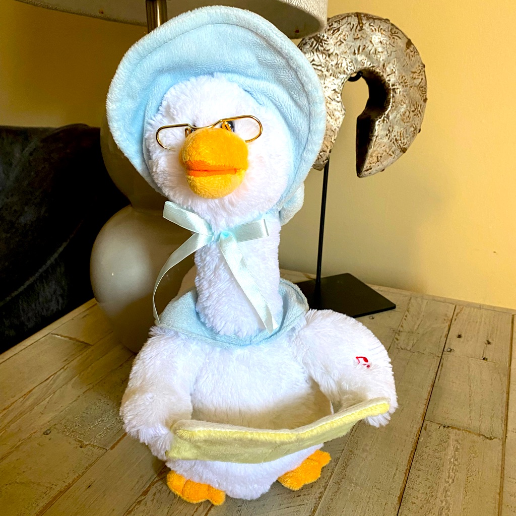 Mother Goose Blue 14 Inch Animated Plush Preowned